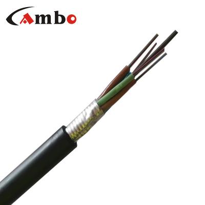 China Aerial / Duct / Directly Buried High Quality Best Price 24 48 96 144 Core Armored SM GYTS Fiber Optic Cable For Duct for sale