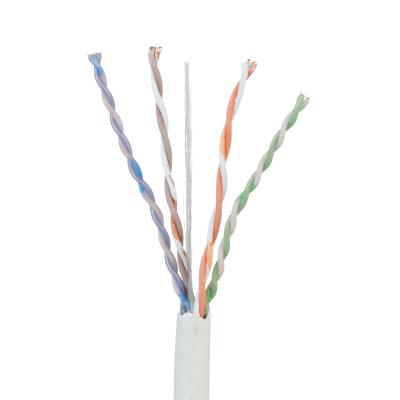 China Solid Since Category 6 U/UTP Pure Copper Unshielded Twisted Copper Cable 250MHZ Tested To 550MHZ No Groove Splineless Cat6 Cable for sale