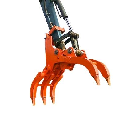 China Elevates Mechanical Grab Manual Grab Grapple For Excavator for sale