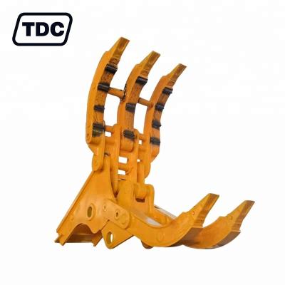 China Mechanical Farms Manual Stone Grabber Excavator Grapple For Sale for sale