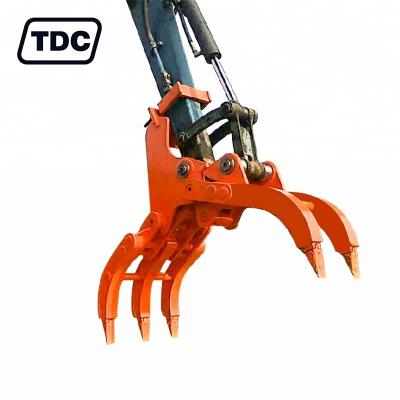 China Trusses Cost Performance Excavator Mounted Logging Grapple Wooden Grabs for sale