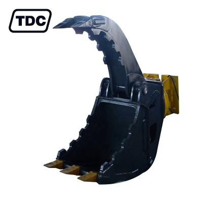 China Q345B Mini Digger Thumb Grab Bucket with special logo for sale