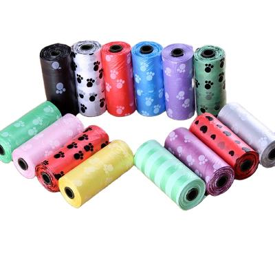 China Stored Biodegradable Pet Waste Bags Eco-Friendly Refill Printed PE Colored Other Pet Products All-Season 15 Pcs / Roll Not Support for sale