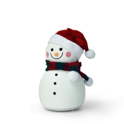 中国 Snowman Touch Control Led Light Night Light with 7-Color Silicone Touch Sensor LED Night Lamp USB Rechargeable Musical Night Lamp for Bedroom Party 販売のため