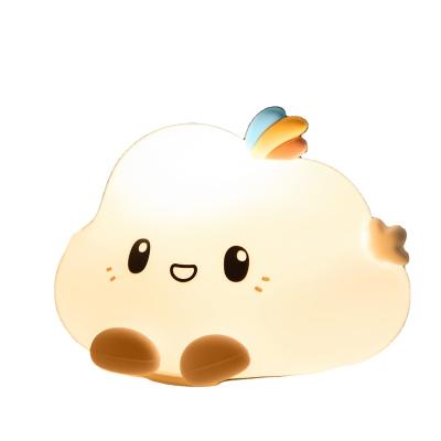 China Kids Night Light Touch Control Led Light for Kids Room Cute Night Light Rechargeable Silicone Cloud Night Light for Baby Kids Girl for sale