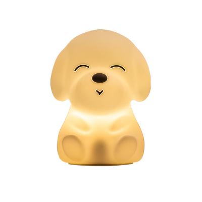 China Kids Night Light Touch Control Led Light for Cute Silicone Squishy Lamps Cute Silicone Squishy Lamps Baby Boy Girls Toddler Gifts Rechargeable Animal Puppy Night Light for sale