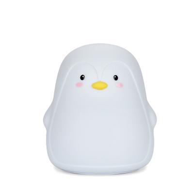 China Penguin LED Night Touch Control Led Light Light For Kids Nursery Cute Color Changing Kids Night Light With Tap Control en venta