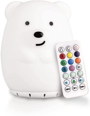 Κίνα Touch Control & Night Light Remote Control Kids Bear Chewable Nursery Light for Baby and Toddler Silicone LED Lamp προς πώληση