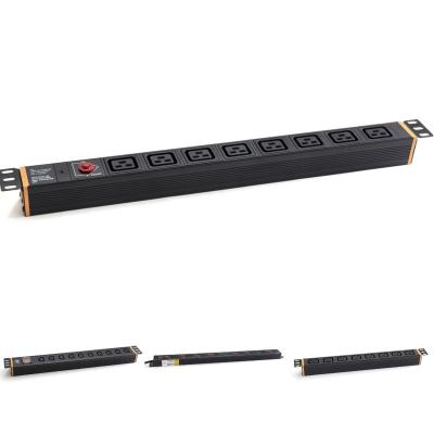 中国 Reliable US USA Type 1U 1.5U 10 Way 12 Way PDU Power Distribution Unit 販売のため