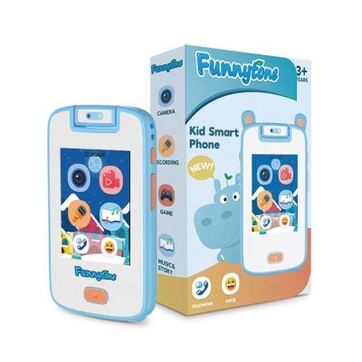 China Rotatable OEM Own Brand Kids Toy Phone Learning Cell Phone Multifunctional Smart For Kids With Analog Phone Call for sale