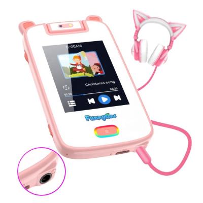 China Mini Learning Cell Phone Elektronische Kids Toy Cell Phone Kinder Spielzeug Rotating Mobile With Stories Music Smartphone Telefon for sale