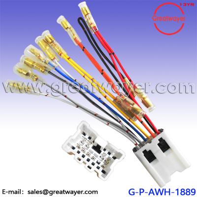 China Automotive 10 Pin Single Car Radio Dash Kit Stereo Wire Harness Combined for sale