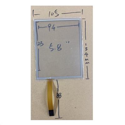 China 5.8 Inch 4 Wire Resistive Touch Panel , 105mm*134mm TP058001-01 for sale