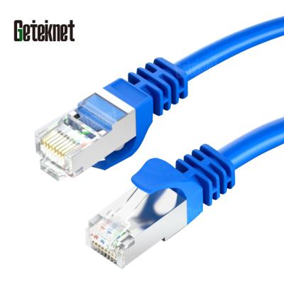 China 1M 2M 3M 5M ftp CAT6A LAN patch cord blue OEM 24awg 4 pairs sftp lan patch cord communication cable rj45 cable Xxxxx for sale