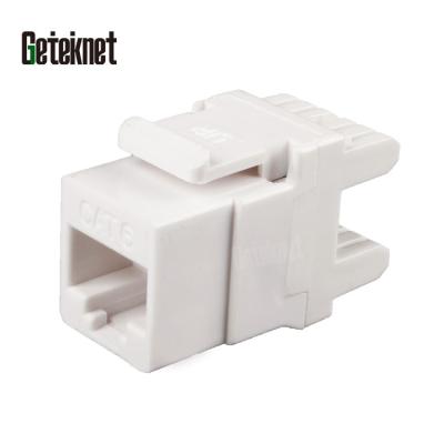 China 22-26AWG UTP jack RJ45 UTP trapezoidal jack coupler Cat6a Cat6 rj45 module RJ45 wire 8P8C trapezoidal Ethernet connetor UTP jack for sale