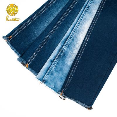 China Smooth Acid Wash Cotton TR Denim Fabric For Man Denim for sale