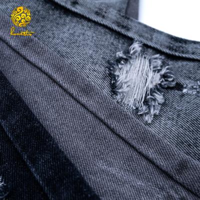 China Shrink-resistant 100 cotton shiny bull woven denim coated fabric for sale