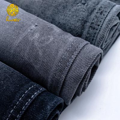 China Tear-resistant colorful indigo blue denim fabric for jeans for sale