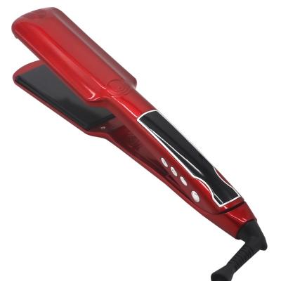 China 8895L Household Hair Straightener LCD Display Hair Flat Iron With Wide Plate Aluminum Ceramic Coated For Straightening From Vibration for sale