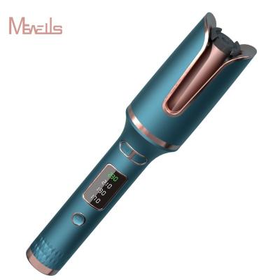 China Display Gradient Color Aluminum Original Rotating Curling Led Automatic Hair Curler for sale