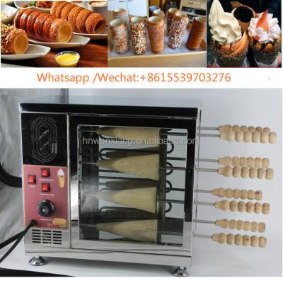 China Double control system 2017 popular new snack bakery equipment, trdelnik machine, kurtos kalacs machine for sale Europe for sale