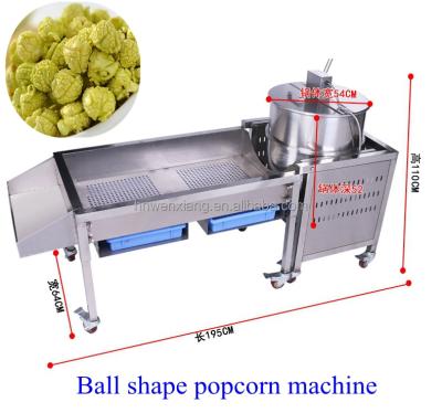 China Commercial Popcorn Gas Ball Shape Popcorn Machine / Caramel Popcorn Making Machine for sale