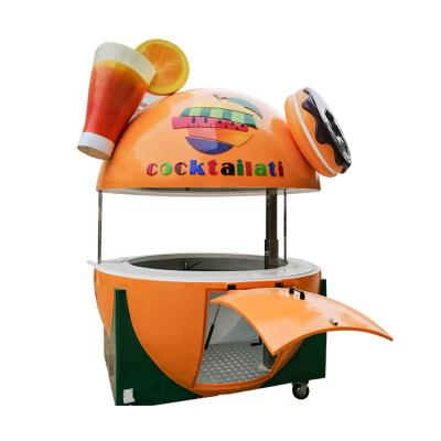 China Factory 2019 new design fruit shape mobile seasoning food cart for sale round mobile / food trailer for sale