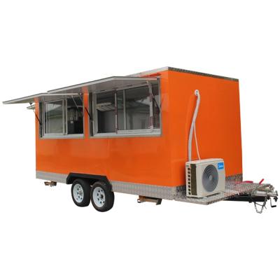 China 2021 vegetable processing plant BBQ food trucks mobile food trailer mobile canteen trucks mobile hot dog food cart kiosk for sale