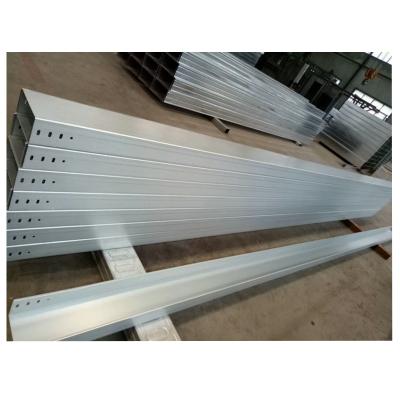 China Steel Wire Mesh Cable Tray Perforated Solid Pre Galvanized Type Ladder Cable Tray for sale