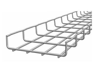 China Steel Made In Lightweight Porcelain Wire Mesh Basket Cable Tray for sale