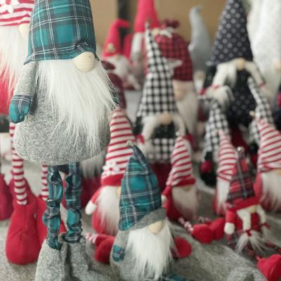 China Christmas Day Redeco Decorative New Product Stuffed Dwarf Santa Claus Home Plush Decoration Nordic Christmas Elf for sale