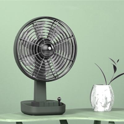 China Best Selling Small Fan USB Rechargeable Oscillating Fan Around Charging High Speed ​​Small Office Home Table Fan for sale