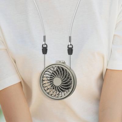 China Hand Free Newest 2021 Neck Fan Hanging USB Rechargeable Battery Mini Handheld Fan Clip Portable Fan For Stroller for sale