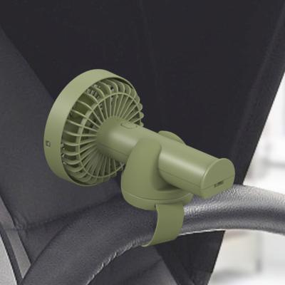 China 2021 Newest Portable Portable Stroller Fan USB Rechargeable Handheld Fan For Baby Stroller for sale