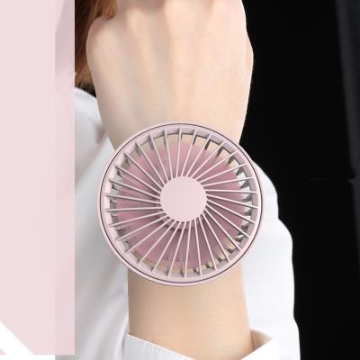 China Best Selling Outdoor USB Rechargeable Battery Operated Fan Mini Portable Wrist Fan Handsfree Wristband Fan Watch Best for sale