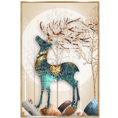 China Wholesale 5D Square Abstract Deer Full Frame Diamond Painting Drills With AB Diamond Kit For Your Living Room for sale