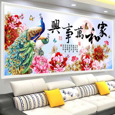 China Traditional 5d diy diamond painting ab drills Diamond Embroidery full flowers Diamond Mosaic large size decor for sale