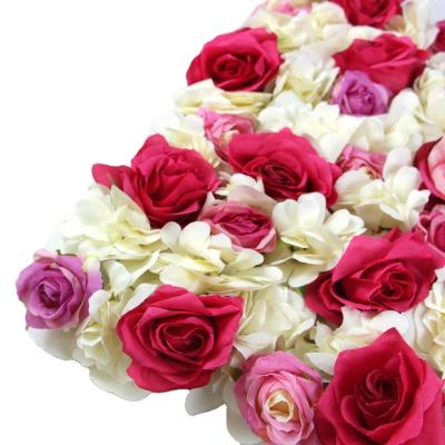 China Beautiful Best Selling Colorful 3D Flower Wall Backdrop Artificial Flower Wall Panel White Flower Wall for sale