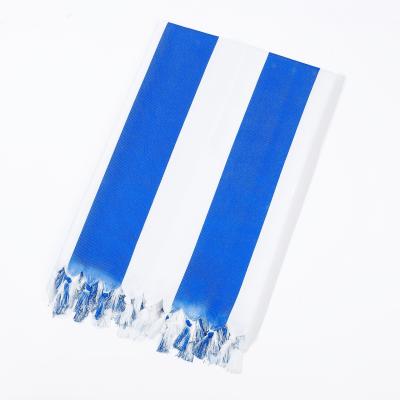 China Compressed Matching Vertical Line Extra Large Fring Peshtemal Turkish Bath Towel Beach Towels for sale