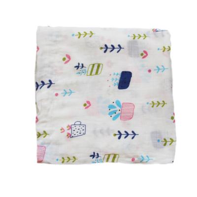 China Excellent WARMING Baby Blankets 100% Cotton Wrap Blankets Muslin Wrap Blankets for sale