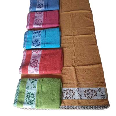 China Compressed Cotton Polyester Terry Africa South Asia Brazil Jacquard Towel Custom for sale