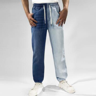 China Lowest price men's pull-ups rope jeans viable pants new style loose fit jeans pants for men for sale