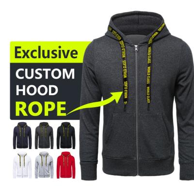 China High Quality Anti-Shrink Custom Printed Logo Hoodie Men Cotton Zip Up Hood Blank Hoodie Zip Zipper For Unisex for sale