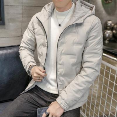 China Hot Sale Solid Color Stripper Jacket QUICK DRY Hooded Men Autumn and Winter Men's Casual Thickened Warm Down Jacket for sale