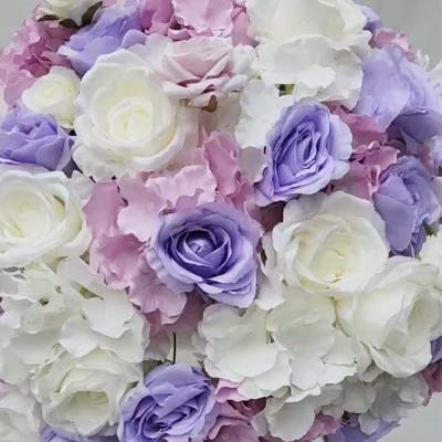 China New Arrival 50cm Widely Used Handmade Flower Ball Wedding Centerpieces Artificial Flower Ball for sale