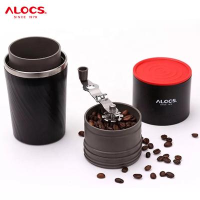 China Alocs Viable Pressing Bottle Pot 4 in 1 Portable Coffee Bean Grinders Espresso Machine Hand Pressure Grinder Machine for sale