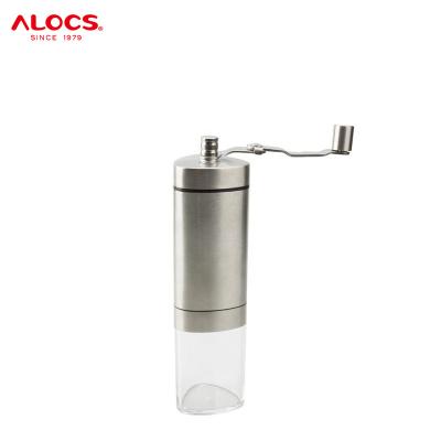 China Car Alocs Stainless Steel Wholesale Commercial Manual Hand Portable Durable Coffee Grinder for sale