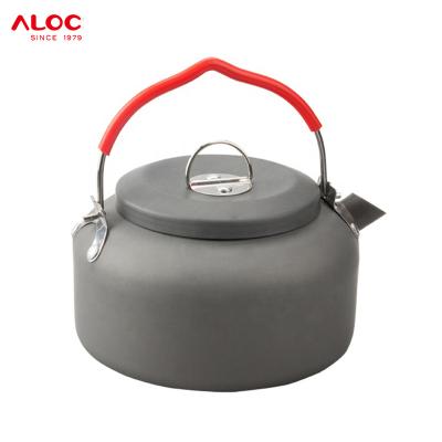 China Alocs Sustainable Aluminum New Arrivals 2021 Hard Alumina For Outdoor Camping Hiking 0.8L Portable Camping Kettle for sale