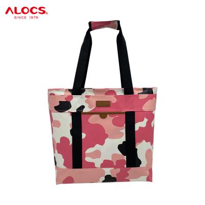 China Outdoor Waterproof Tote Foldable Bolso De Playa Waterproof Travel Insulated Eva Mesh Beach Bag by Alocs for sale