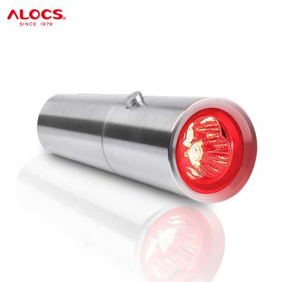 China Camping Alocs Outdoor Camping Stainless Steel 9W Red Therapy Torch Infrared Light Physical Therapy Lamp Medical Flashlight for sale